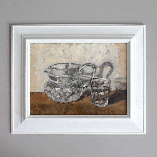 Cut Glass Jug and Glass