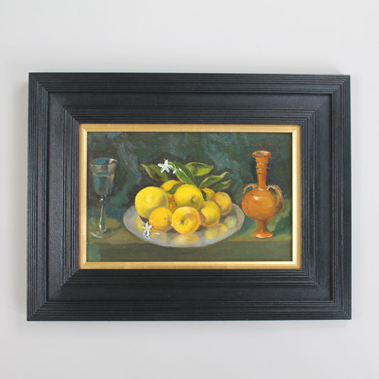 Copy of Zurbaran's  'Still Life with Glass Fruit and Jar' 1650