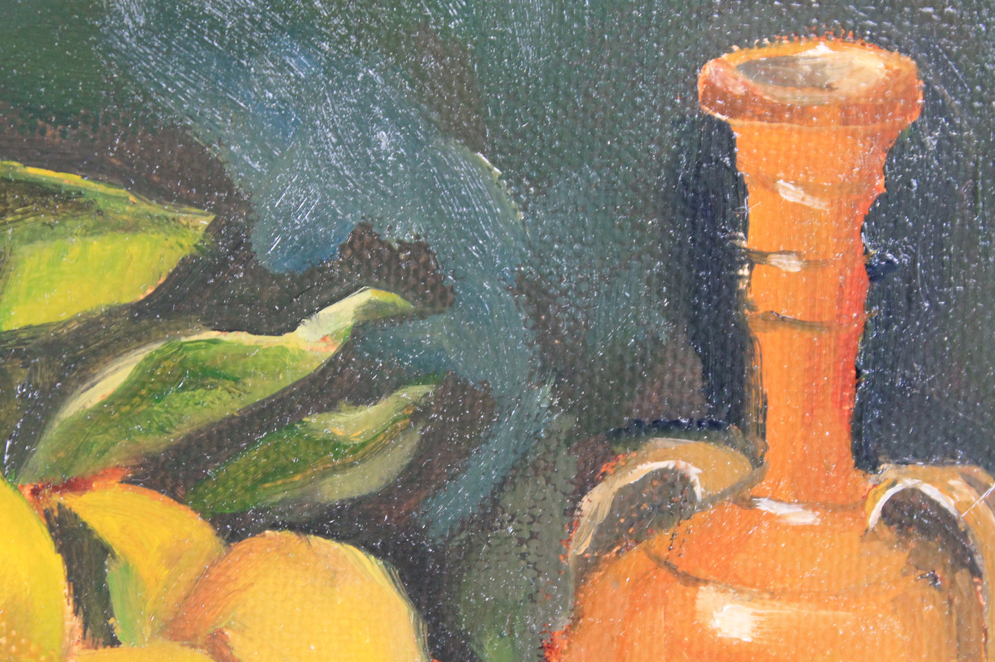 Copy of Zurbaran's  'Still Life with Glass Fruit and Jar' 1650