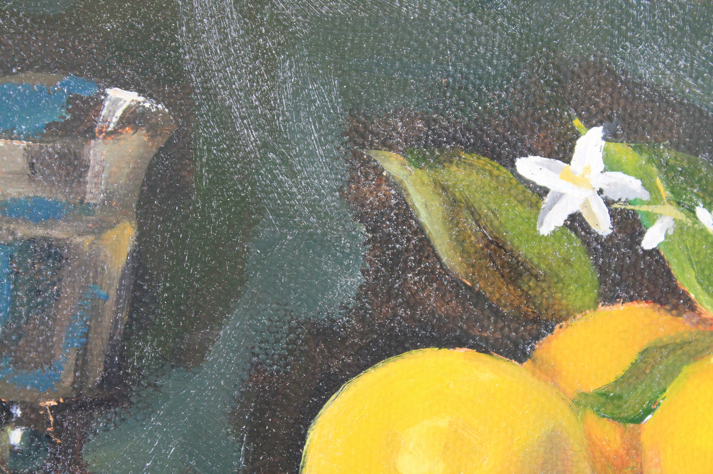 Copy of Zurbaran's  'Still Life with Glass Fruit and Jar' 1650
