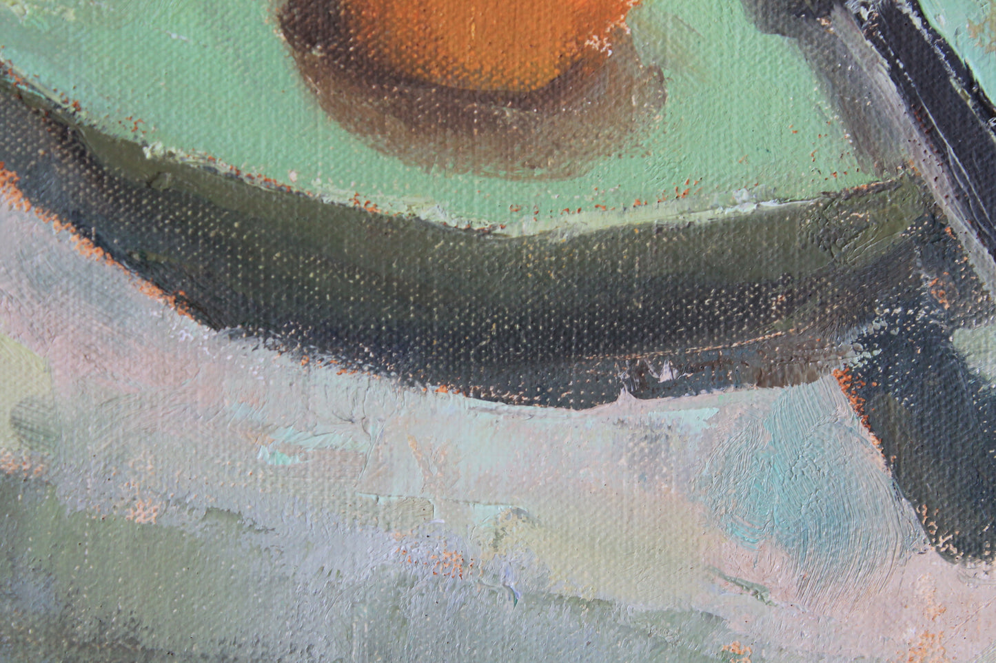 Apricots on a Green plate